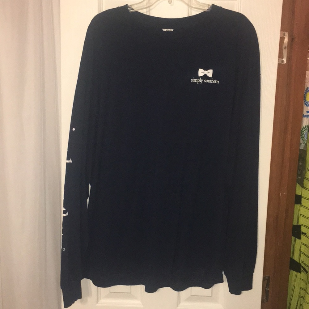 Simply southern Navy Long Sleeve T-shirt
